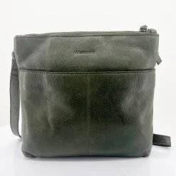 Modapelle Leonie Leather Cross Bag - Olive - ML23