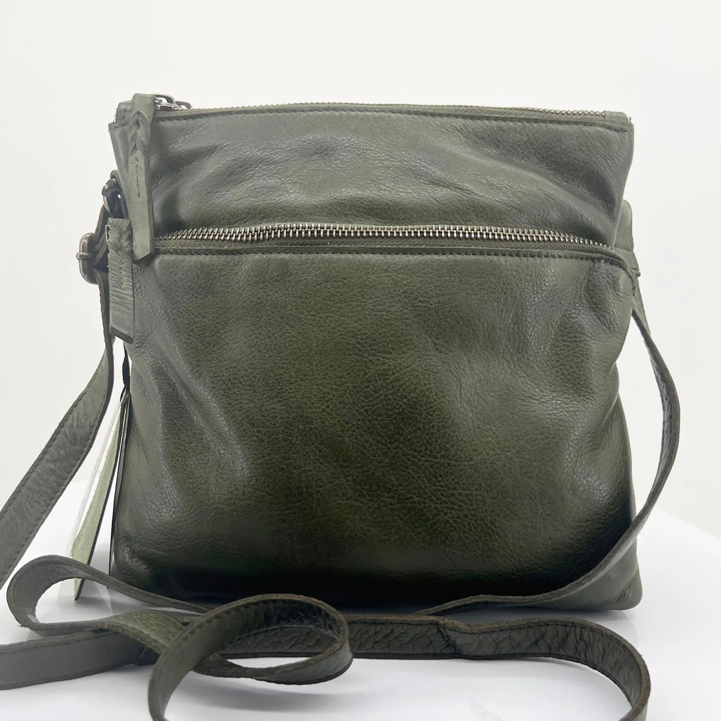 Modapelle Leonie Leather Cross Bag - Olive - ML23