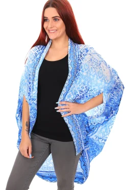 Fashion Spectrum Lima Cape - Blue New