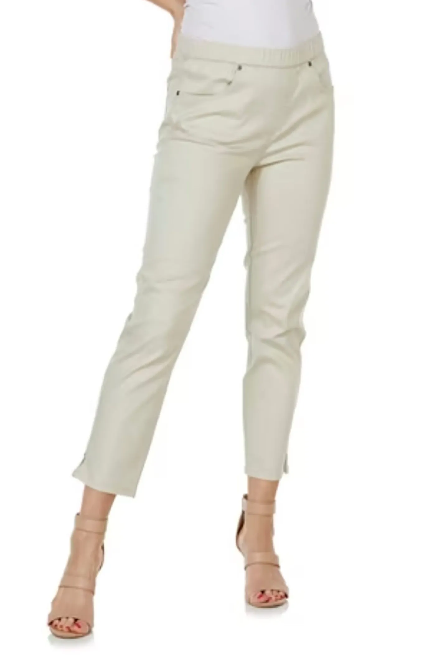 Cafe Latte Linda Pull On Pant - Beige - CL10 Best