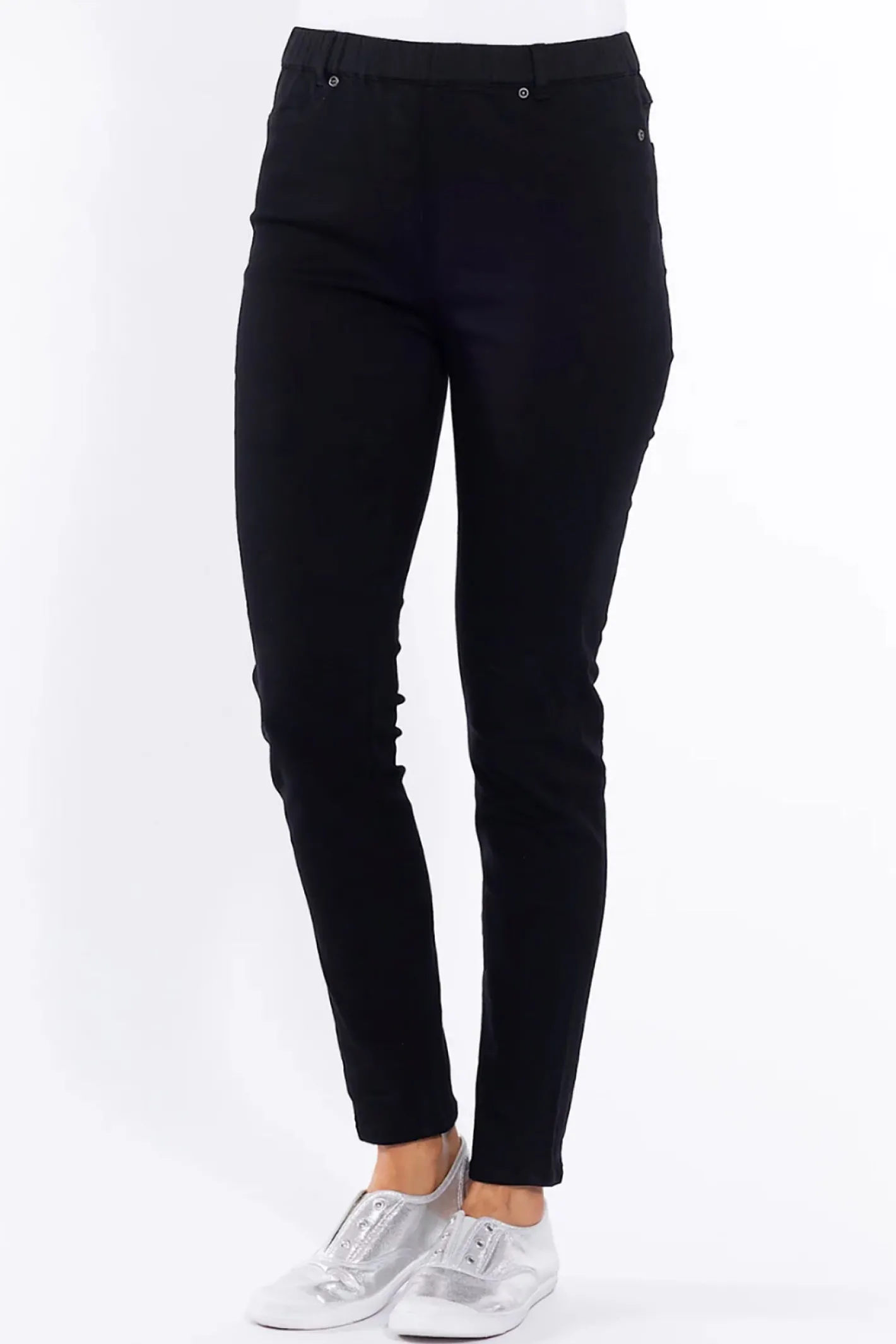 Cafe Latte Linda Pull On Pant - Black - CL10 Best