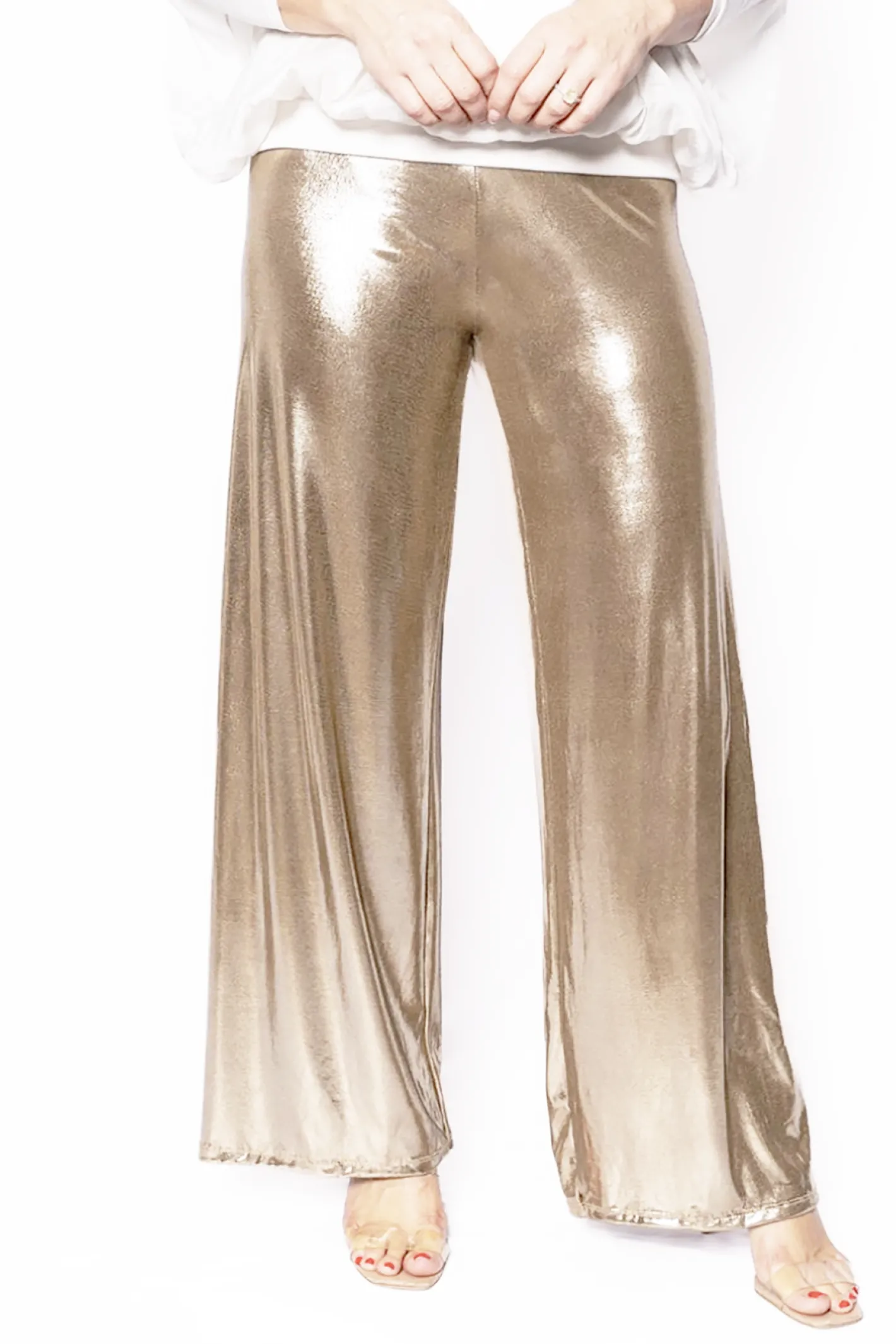 The Italian Closet Liquido Champagne Pant - TIC10 Best