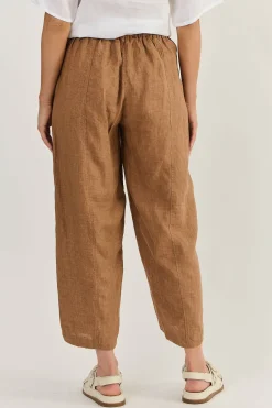 Naturals By O & J Lucia Linen Pant - Gingerbread - OJ38 Sale