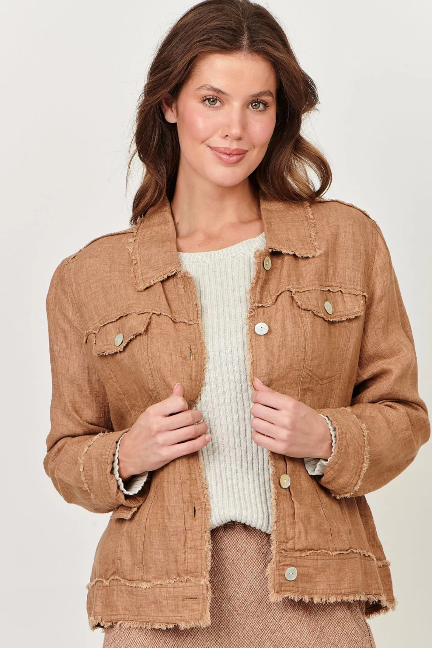 Naturals By O & J Lucy Jacket - Chai - OJ8 Online