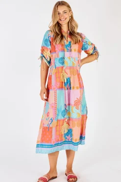Lula Life Luna Midi Dress - Candy - LL11 Sale
