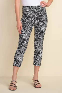 Joseph Ribkoff Lydia Floral Crop Pants Outlet