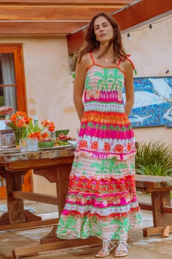 Lula Soul Merida Sundress - Melon - LS10 New
