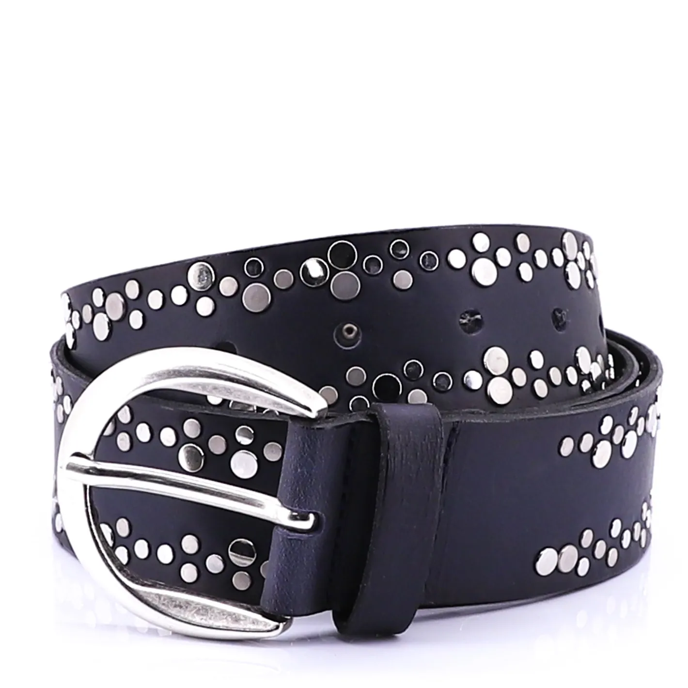 Vanzetti Mixed Rivets & Buckle Belt | Navy Hot