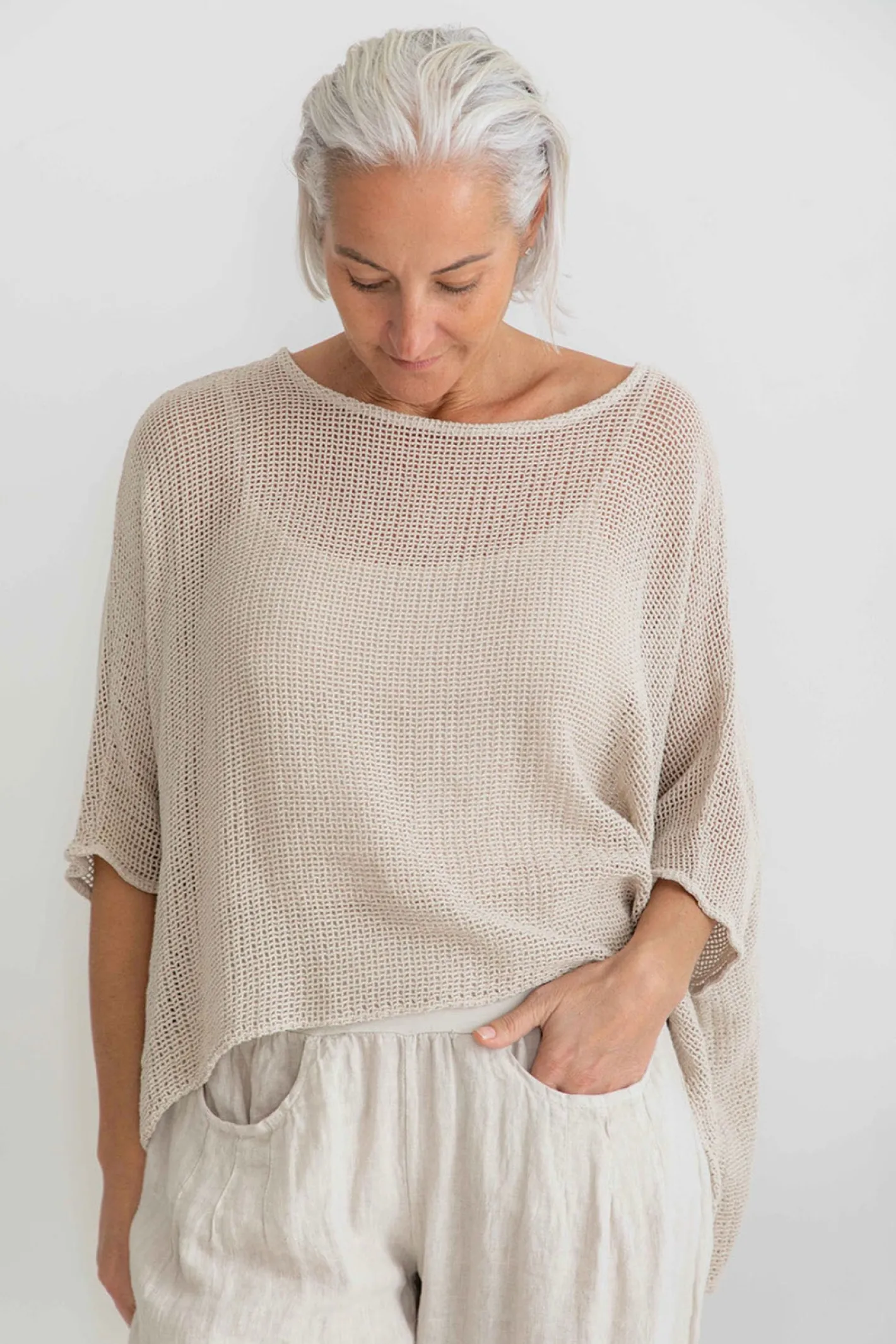 The Italian Cartel Modena Top - Sand - IC29 Sale