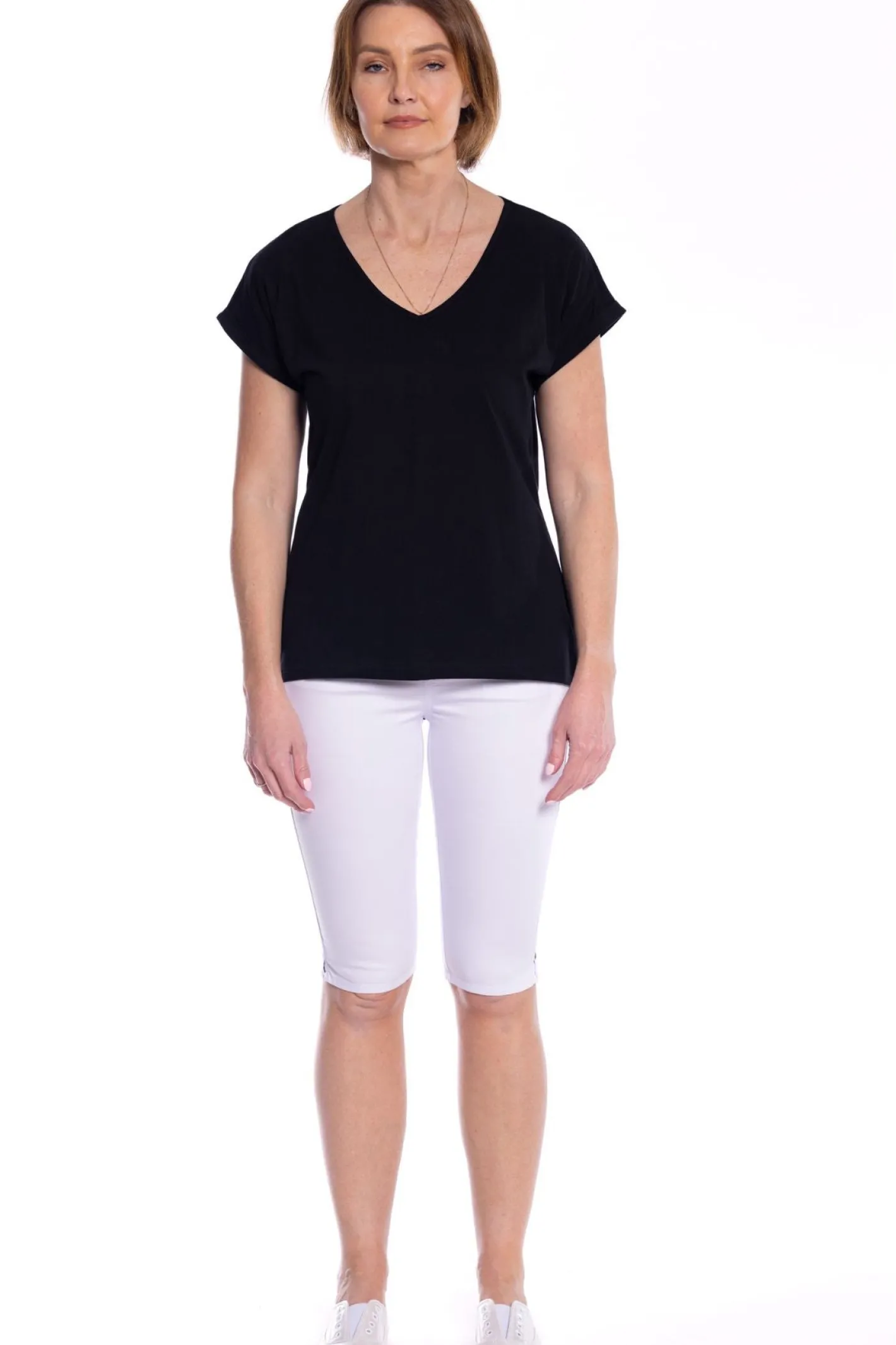 Cafe Latte Natasha Tee - Black - CL9 Online