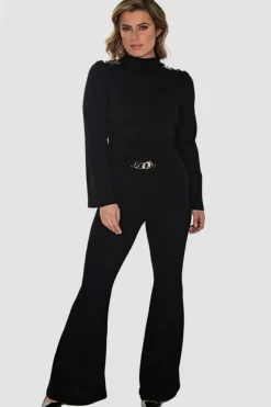 Frank Lyman Nerissa Pant - Black - FL71 Clearance