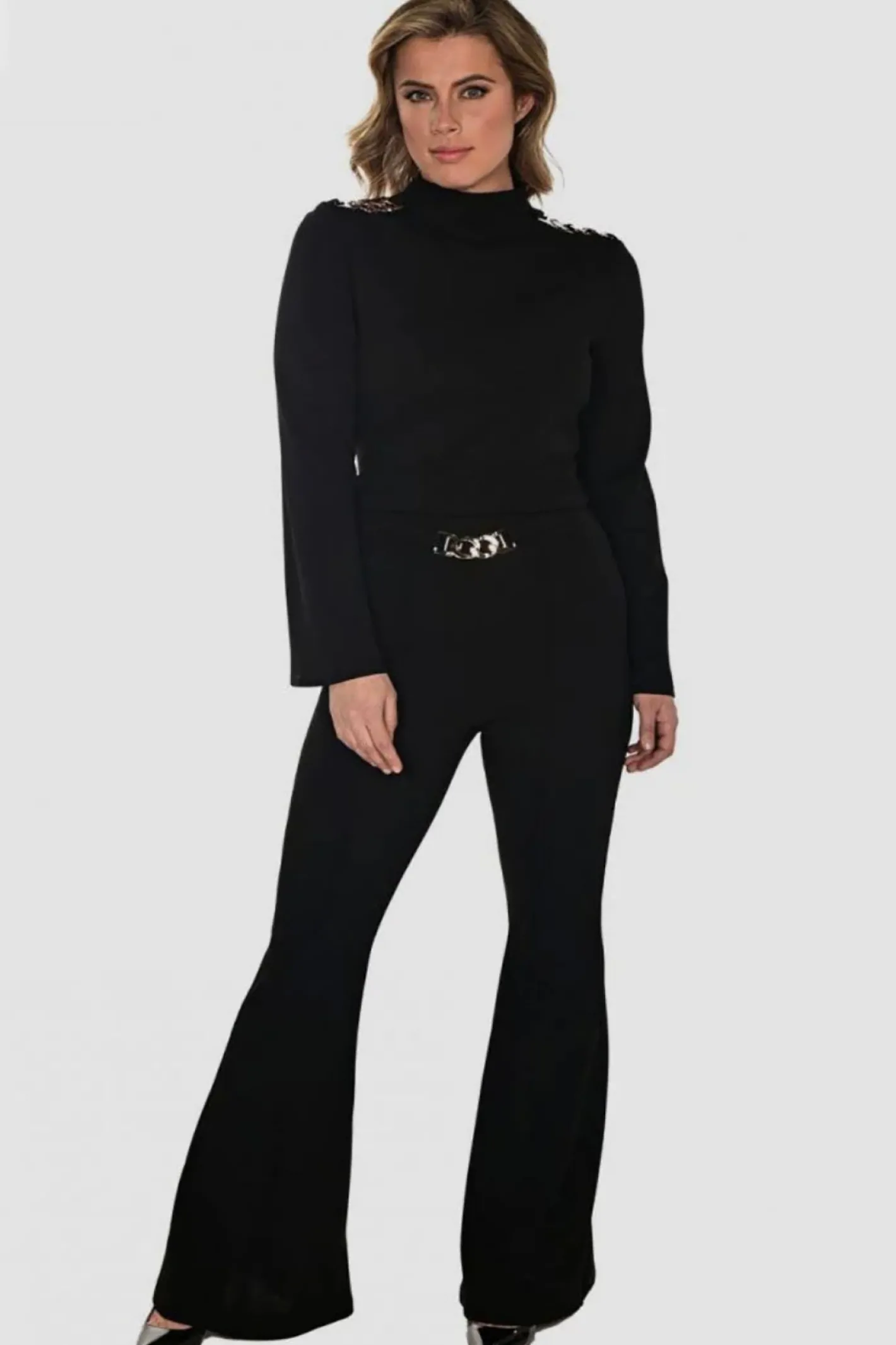 Frank Lyman Nerissa Pant - Black - FL71 Clearance