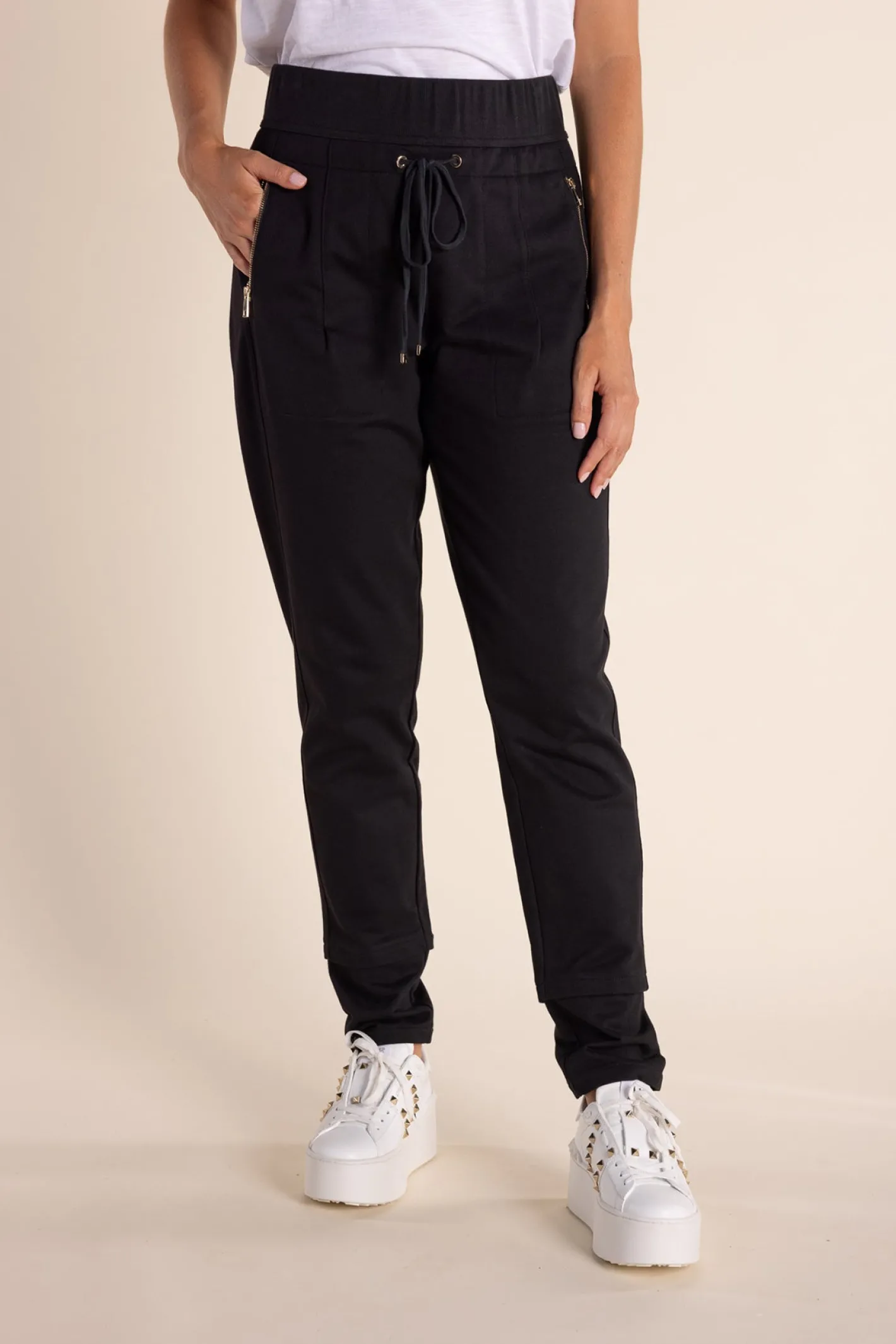 Two-T's Neva Track Pant - Black - TT56 Hot