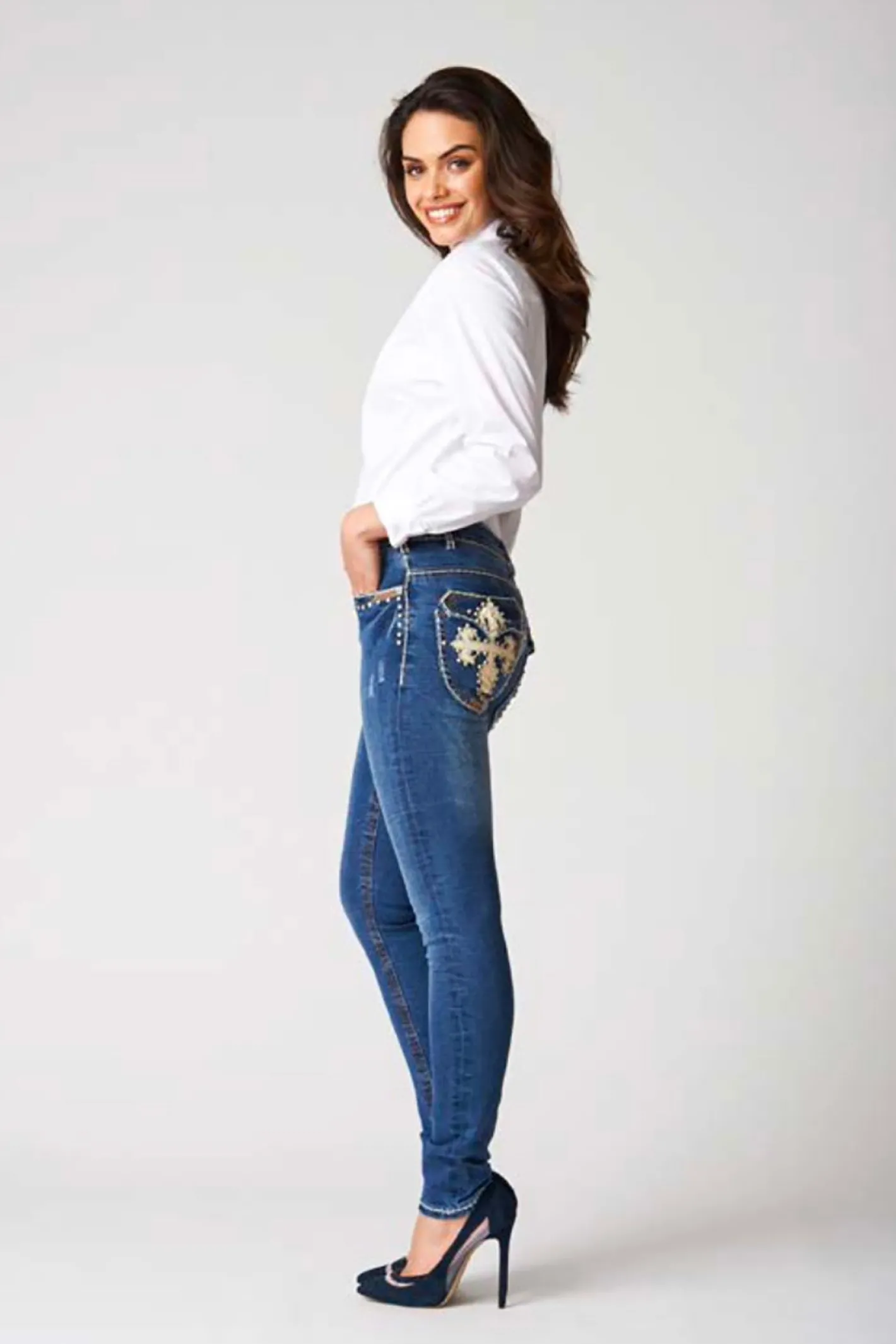 New London Jeans Nottingham Denim Jeans - BLUE - NLJ13