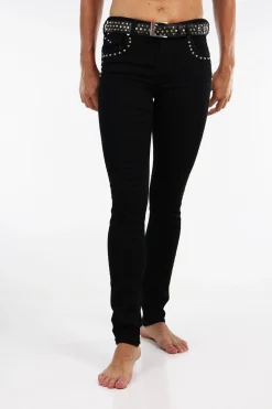 New London Jeans Nottingham Studded Jeans - Black - NLJ13 Discount