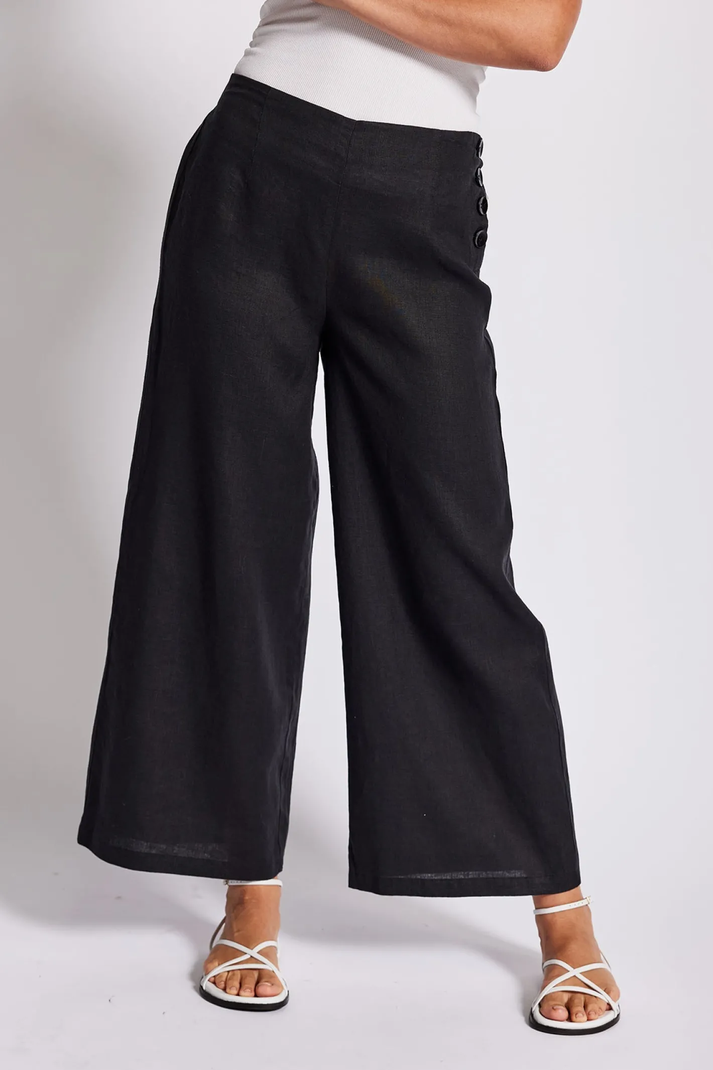 See Saw Palazzo Pants - Black - SS7 Outlet