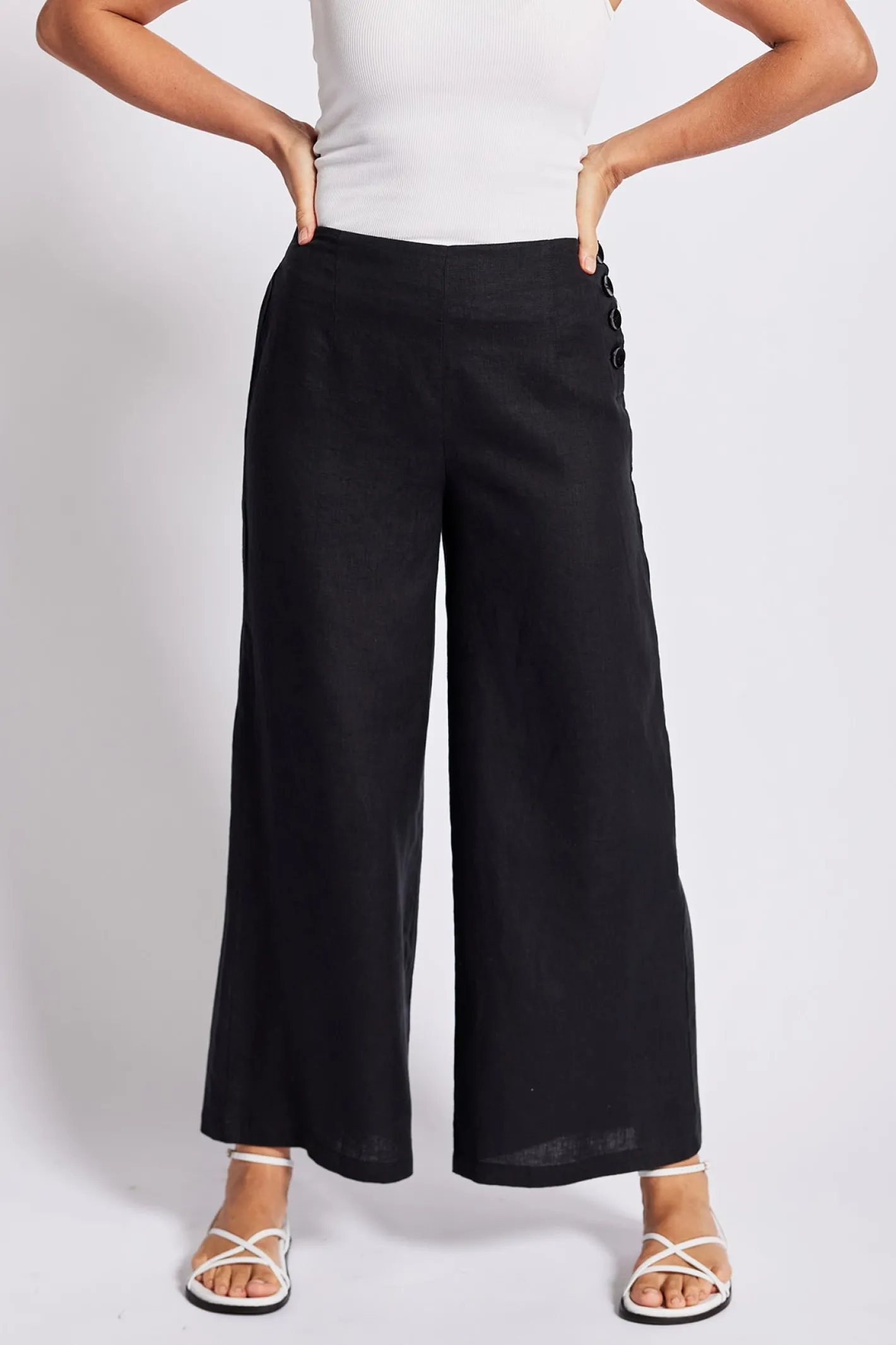 See Saw Palazzo Pants - Black - SS7 Outlet
