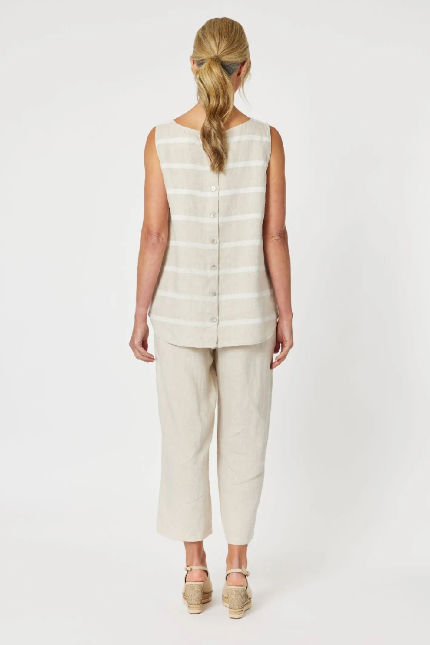 Gordon smith Patio Stripe Tank - Natural - GS12