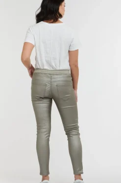 Italian Star Pleather Tommy Jean - Silver - IS44 Online