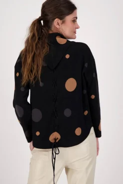 Spanner Polka Mock Neck Sweater - SP6 Outlet