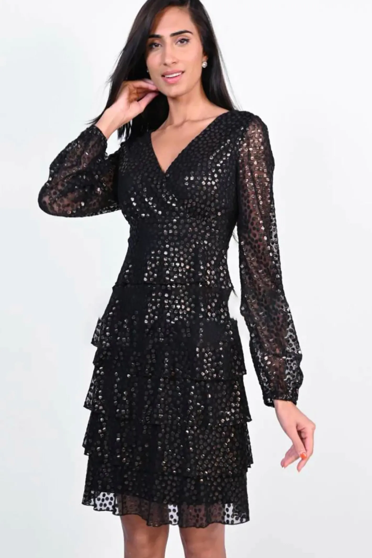 Frank Lyman Portside Ruffle Dress - FL134 New