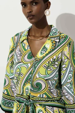 Joseph Ribkoff Printed Top -Vanilla Multi - JR8 New