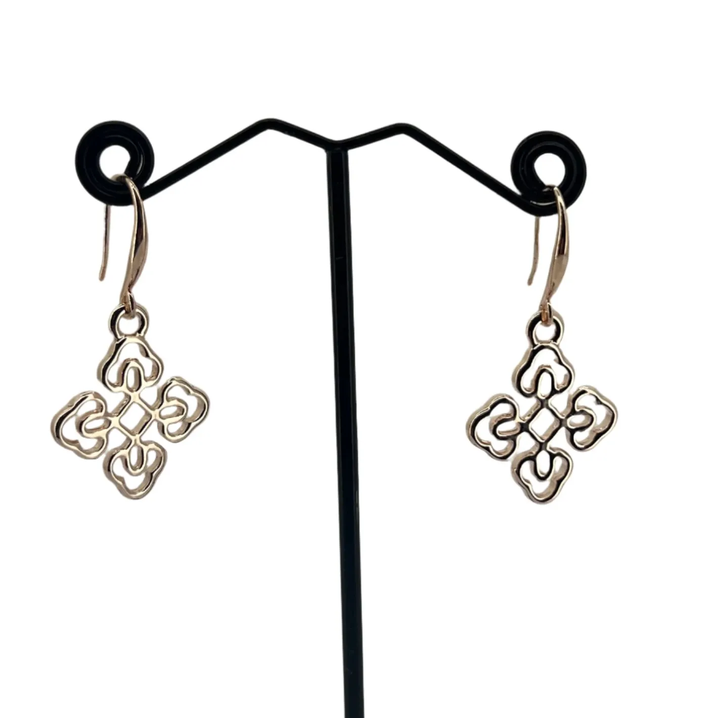Adorne Roman Filigree Hook Earrings - Rose Gold - AD26 Hot