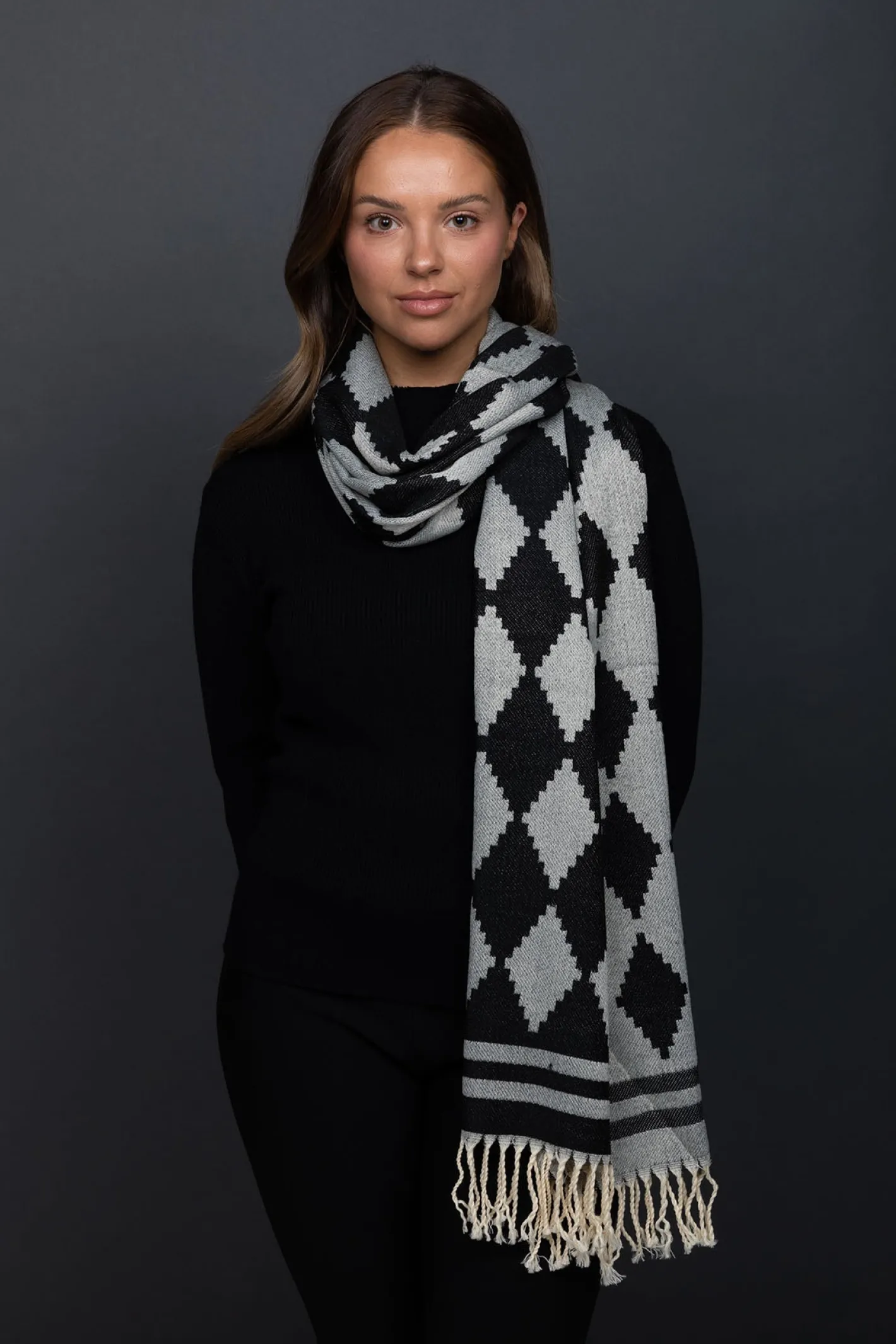 Brave & True Rosie Scarf | Black | BT22 Hot