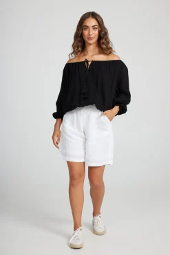 Holiday Seaside Top | Black | H28