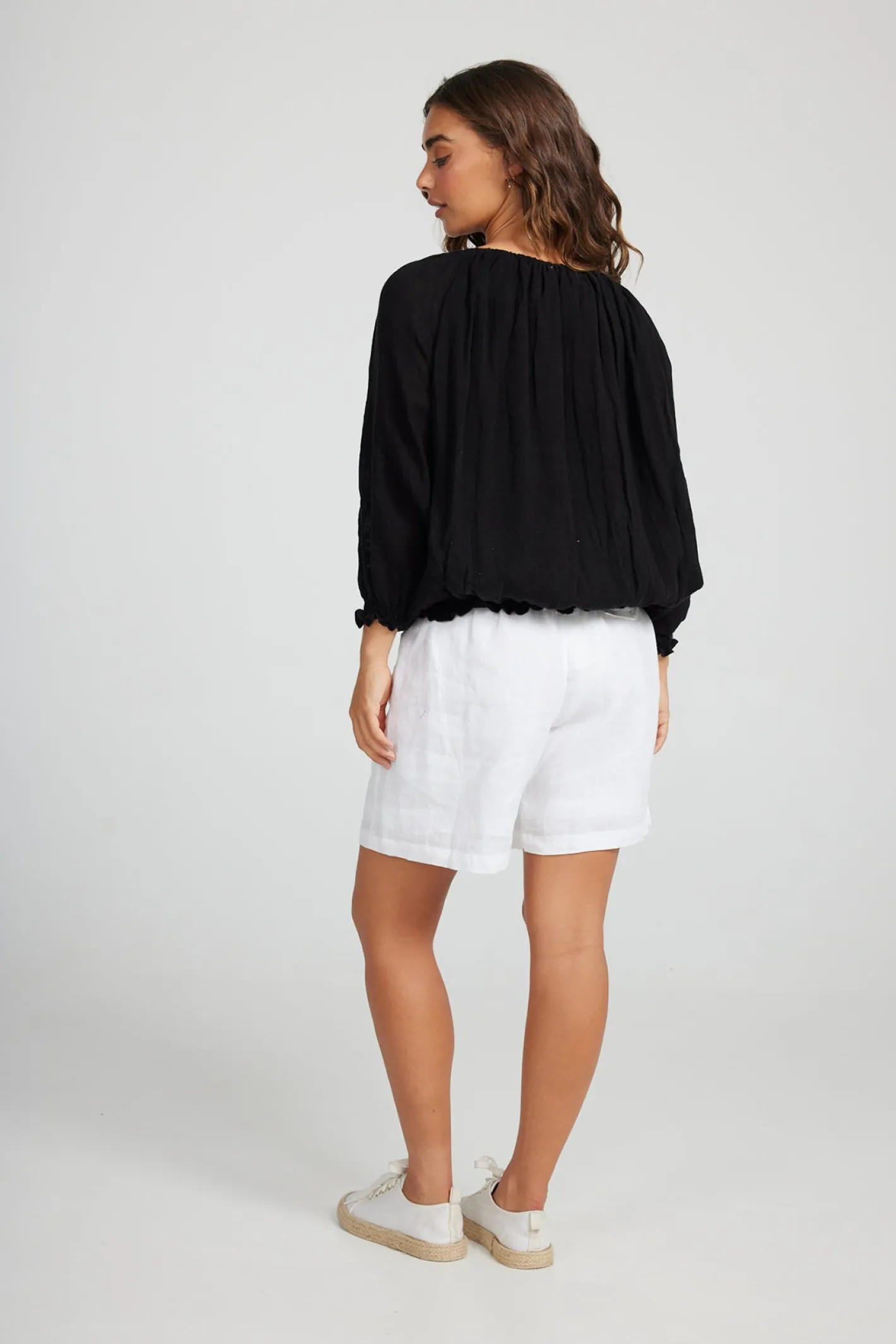 Holiday Seaside Top | Black | H28