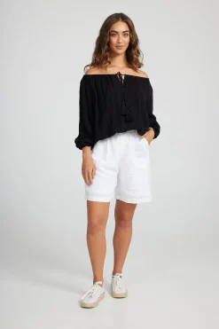 Holiday Seaside Top | Black | H28