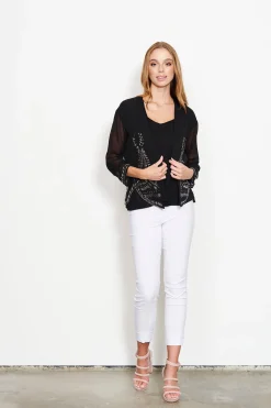 Caju Sheer Sleeve Jacket | CAJ19 Discount