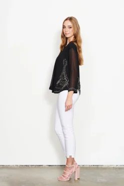 Caju Sheer Sleeve Jacket | CAJ19 Discount