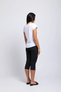 Foil Split Enz Pants - Black - F23 Discount
