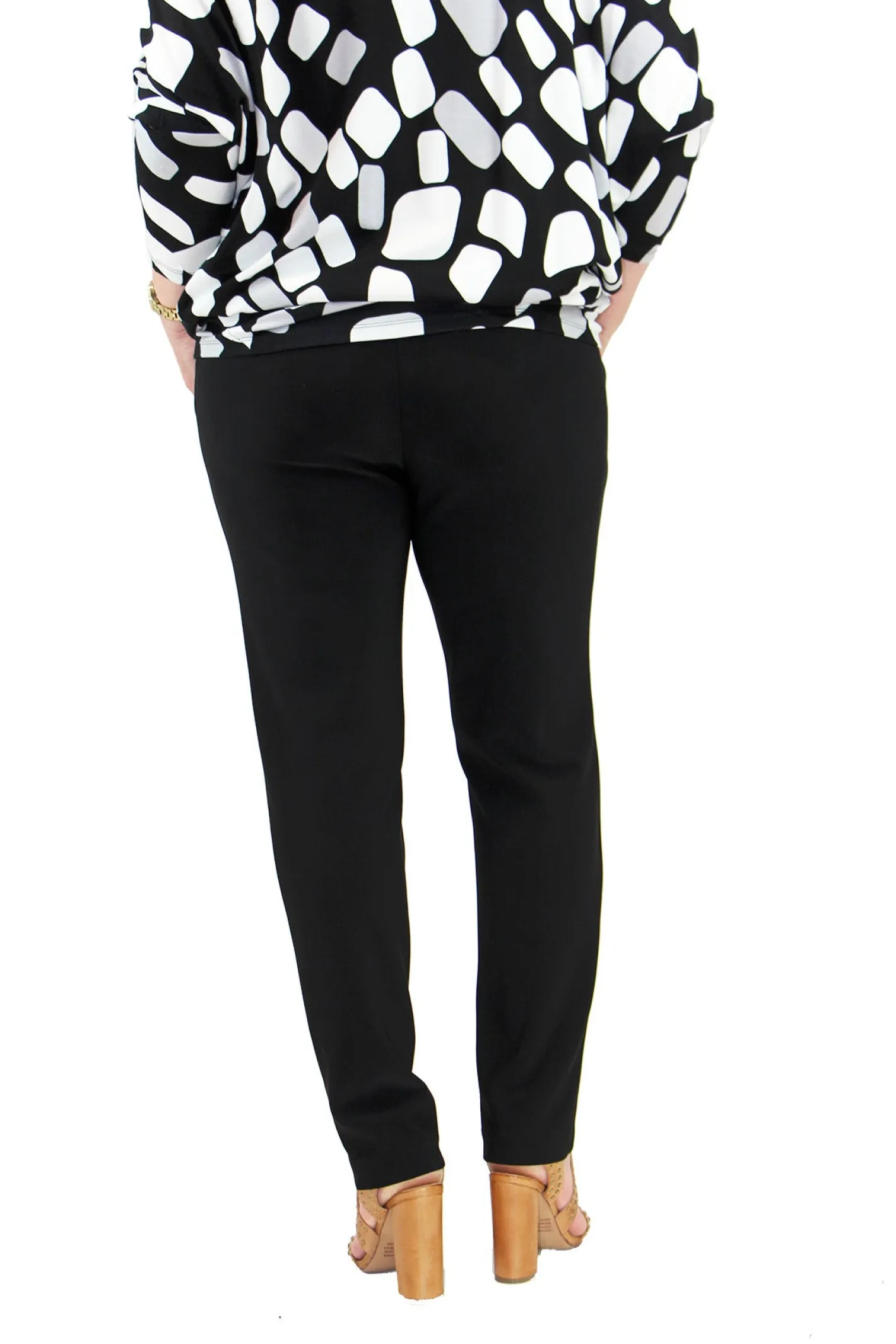 Joseph Ribkoff Straight Cut Pants - Black - JR10 Discount