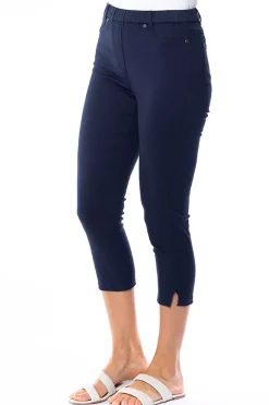 Cafe Latte Stretch Capri Jeggings - Navy - CL2 Hot