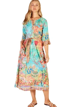 Lula Life Sybil Midi Dress - Lagoon - LL26 Best