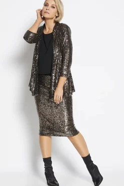 Philosophy Tango Sequin Skirt - Bronze - PH37 Online