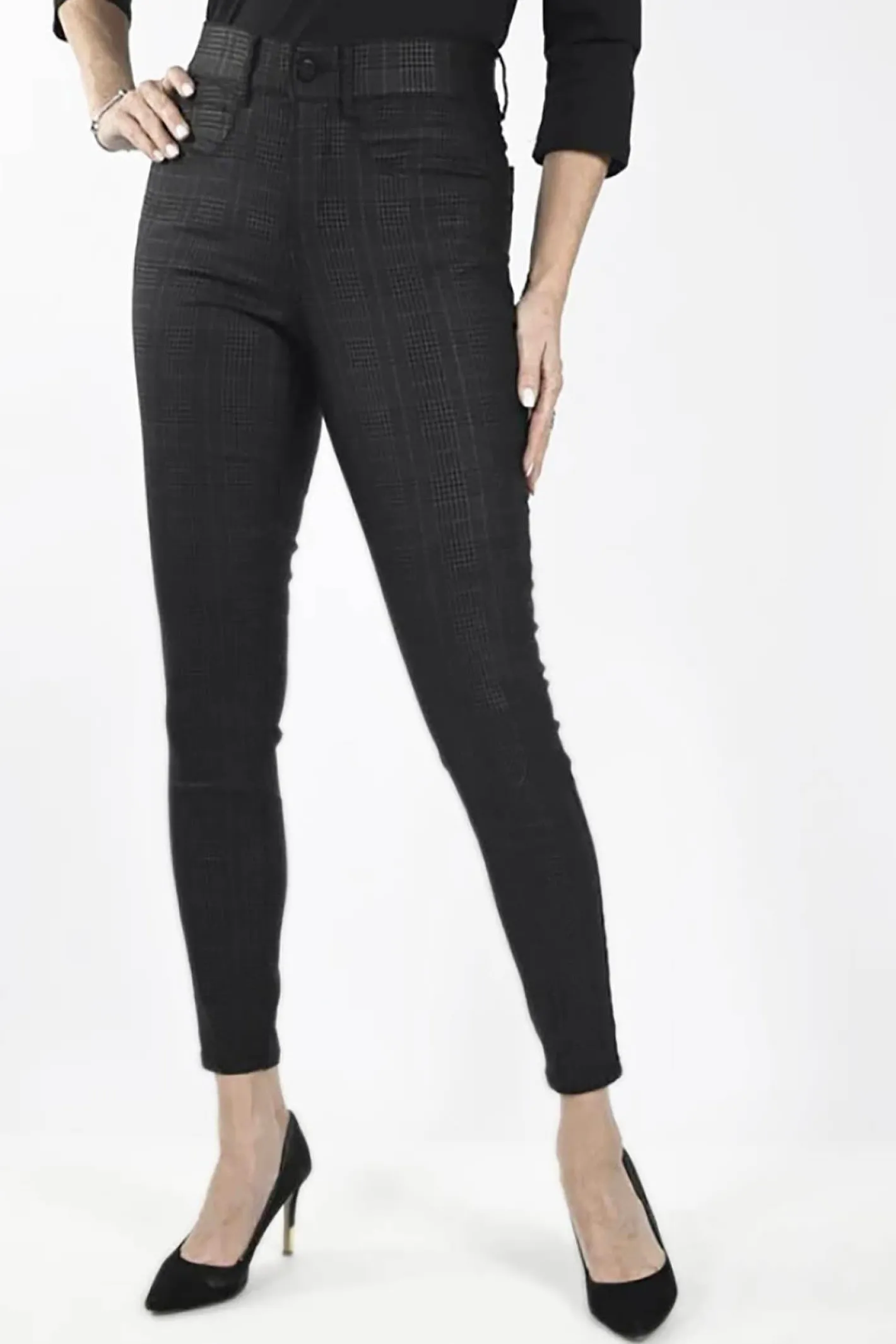 Frank Lyman Tartan Pant - FL267 Hot