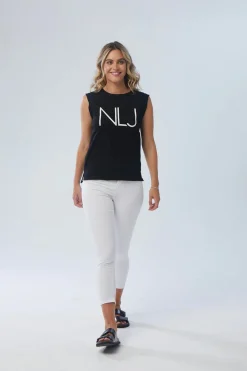 New London Jeans Thames Skinny Crop Jean - White - NLJ34 Online