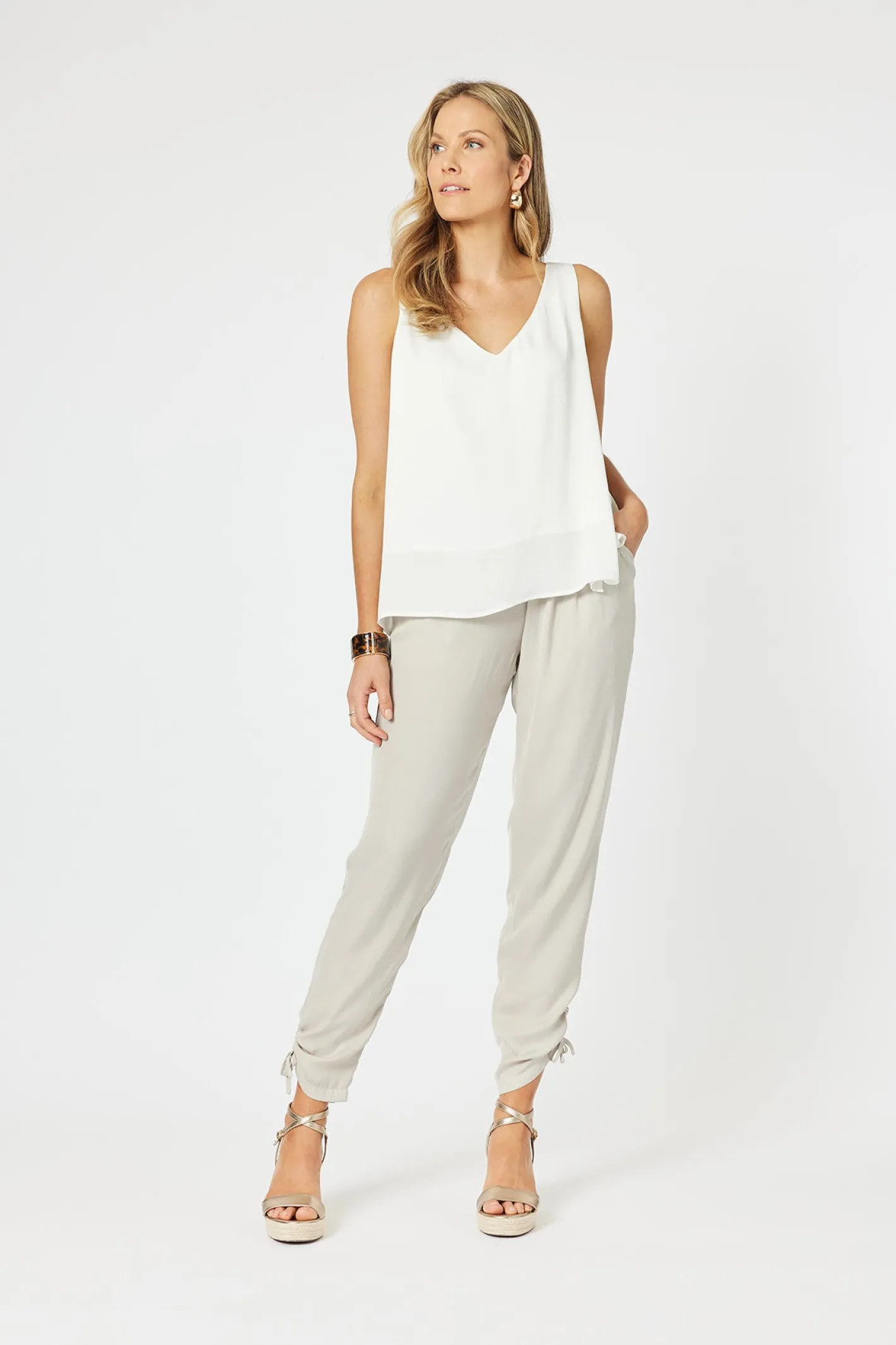 Hammock & Vine Traveller Luxe Cami - White - HV4 New