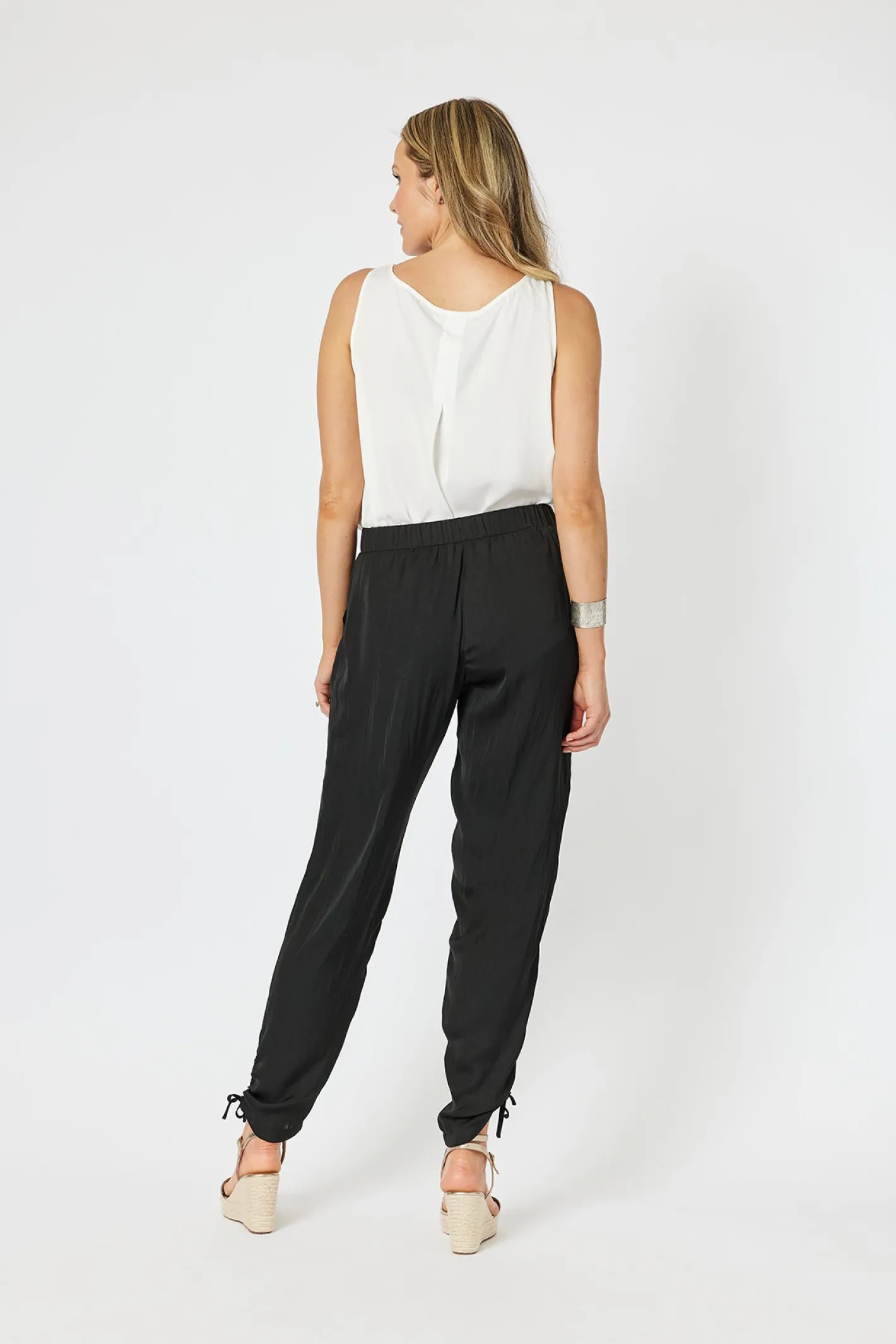 Hammock & Vine Traveller Luxe Side tie Pant - Black - HV3 New