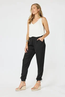 Hammock & Vine Traveller Luxe Side tie Pant - Black - HV3 New