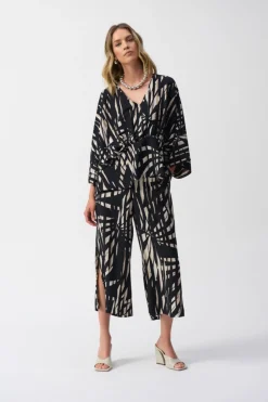 Joseph Ribkoff Tropical Print Culotte Pants - JR31 New