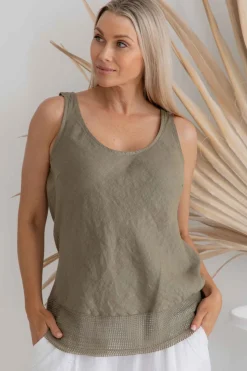 The Italian Cartel Turi Top - Slate - IC55 Discount