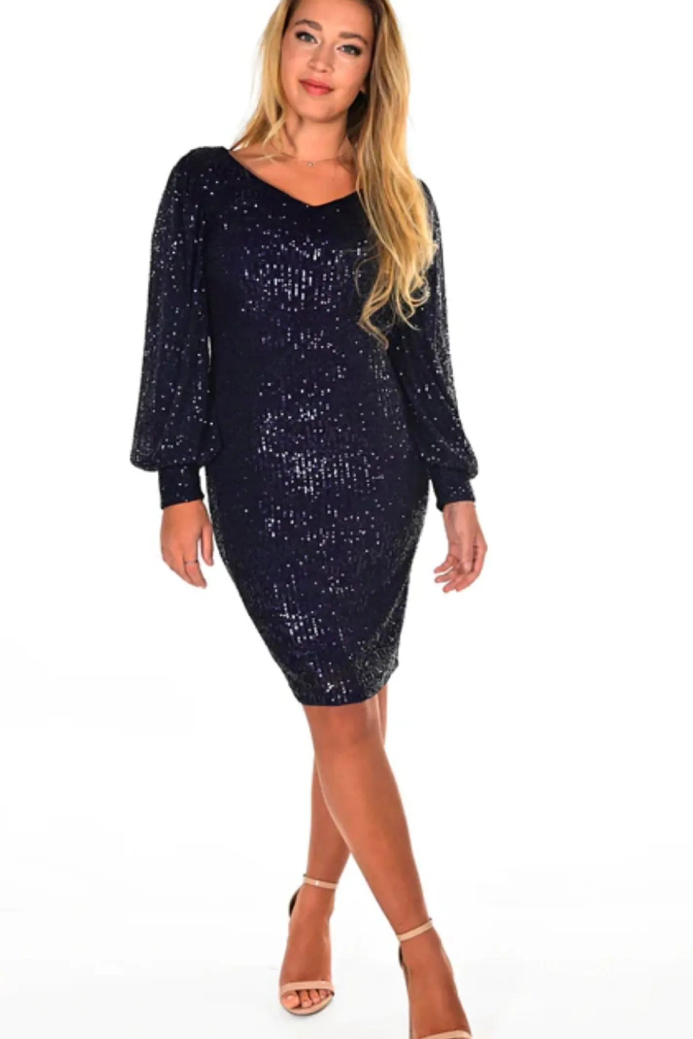 Frank Lyman Valkyrie Dress - Navy - FL93 Online