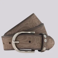 B Belt Wakanda Embossed Belt - Taupe - BB8 Best