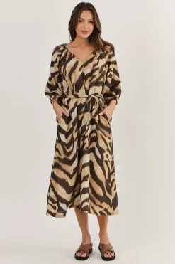 Naturals By O & J Wildcat Linen Dress - OJ41 Clearance