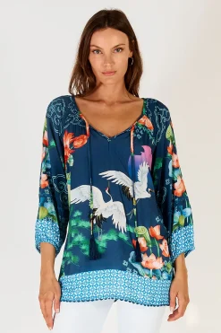 Lula Soul Yoshiko Top - Navy - LS5 Best