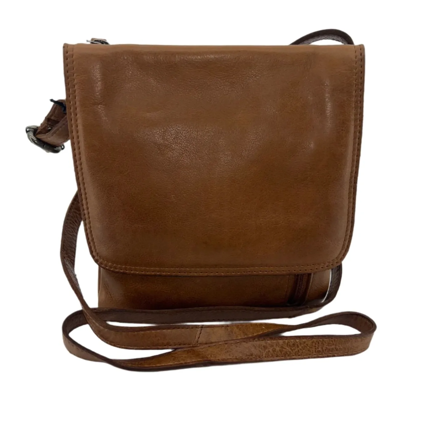 Modapelle Zip Front Cross Over Bag - Tan - ML21